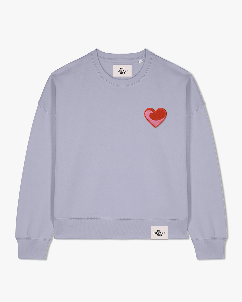 Cropped Sweater "Heart of the wave"
