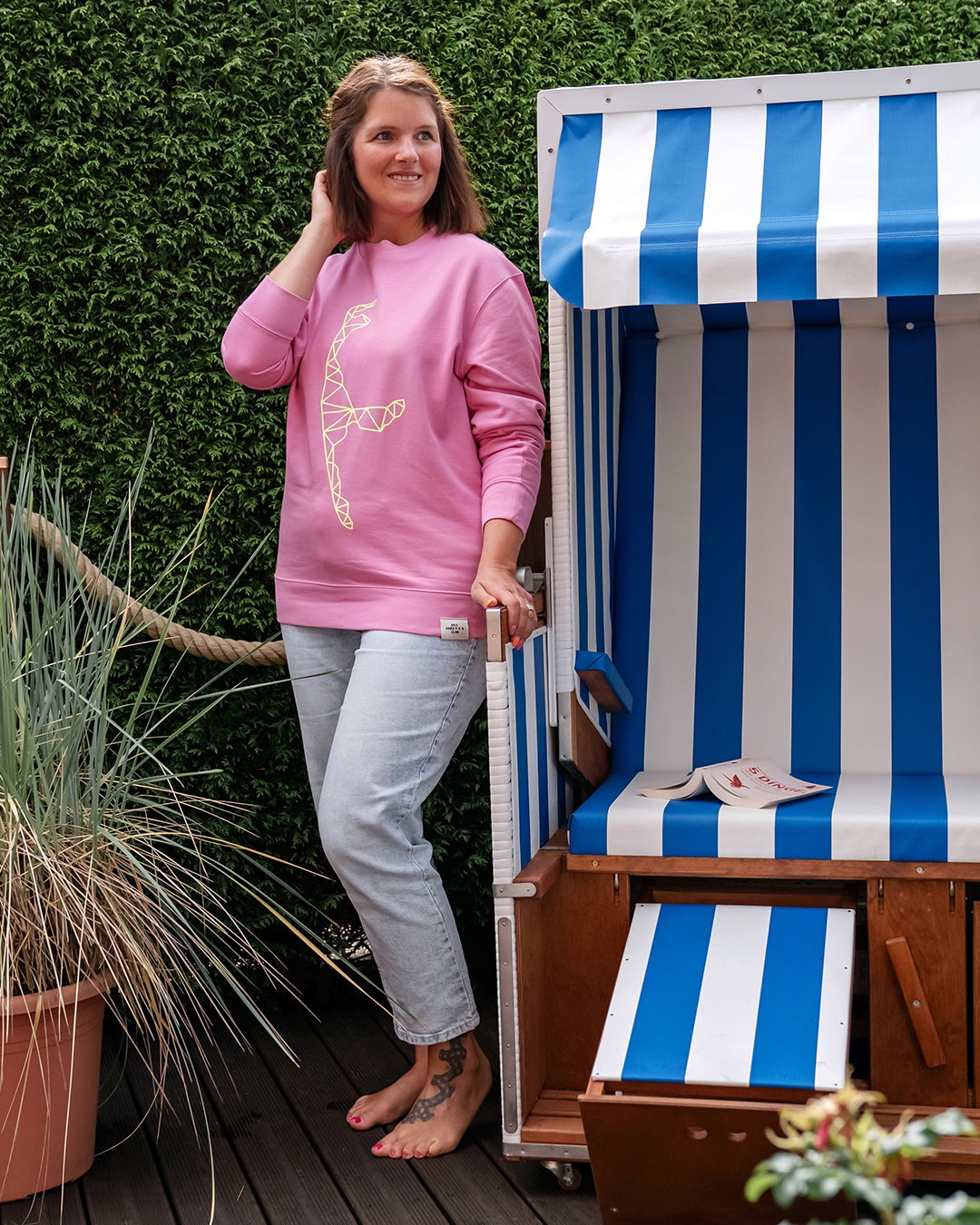 Sweater "Yellow Grid"