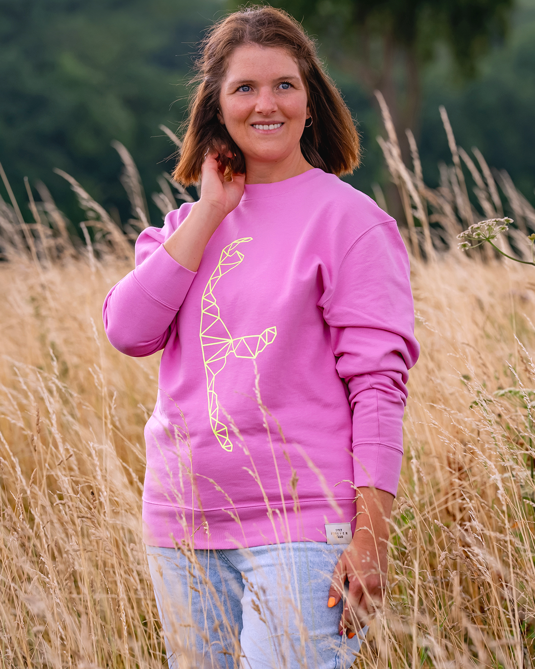 Sweater "Yellow Grid"